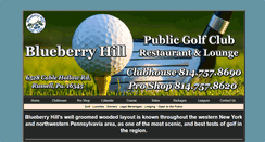 Desktop Screenshot of blueberryhillgc.com