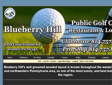 Tablet Screenshot of blueberryhillgc.com